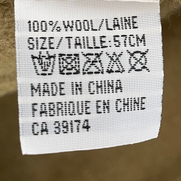 Picabo Black 100% Wool Funky Fall Hat w Side Bow Detail Moss Green Sz OS - Picture 7 of 9